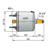 Vetus Hydraulik-Pumpe HTP20, 10 mm, weiß
